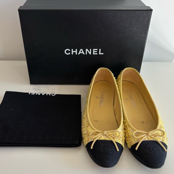 Chanel Tweed Ballerina Ballet Flats - Picture 1 of 10